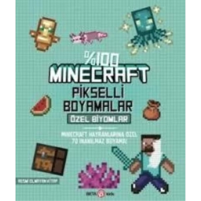 %100 Minecraft Pikselli Boyamalar Özel Biyomlar