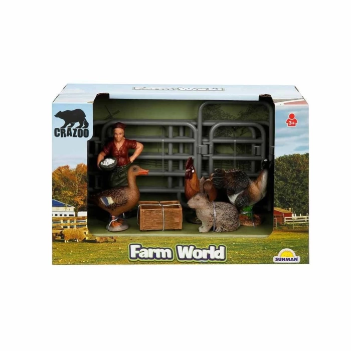 2689 Farm World Çiftlik Hayvanları Küçük Oyun Seti