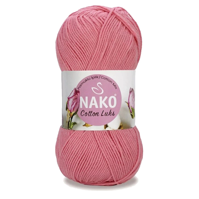 5 Adet Cotton Lüks Yelek Tunik Kazak Bluz Hırka İpi Yünü Gül Pembe 97551