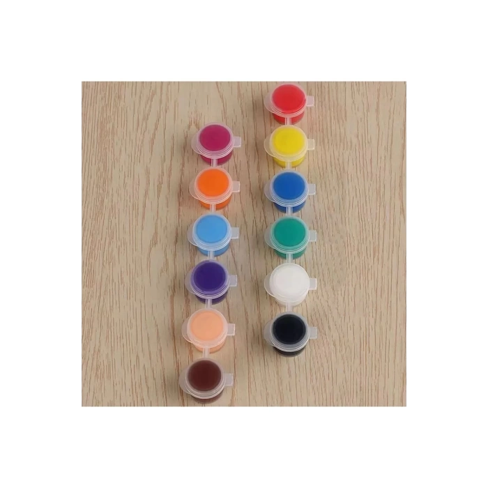 5 Takım 6’lı 3 Ml Boş Boya Kabı – Boya Saklama Ve Karıştırma Kutusu