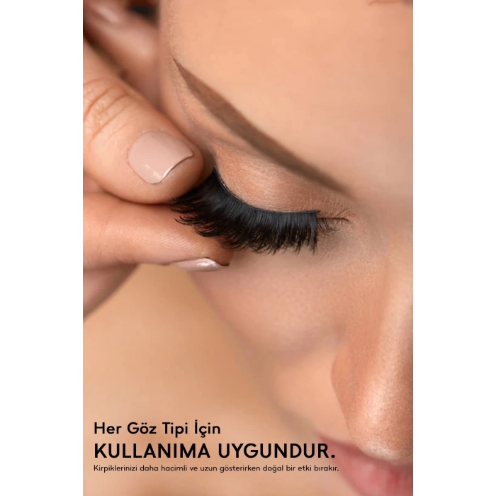7 Çift Doğal İpek Takma Kirpik 3d 21 Hacimli