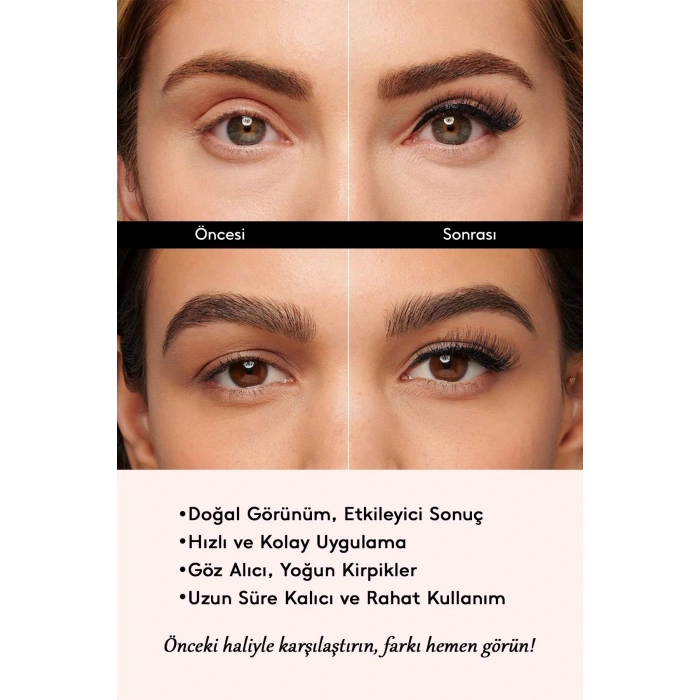 7 Çift Doğal İpek Takma Kirpik 3d 57 Yoğun Hacimli