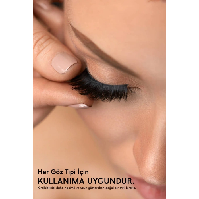 7 Çift Doğal İpek Takma Kirpik 3d Y- 05 Yoğun Hacimli