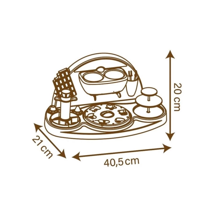 Nessiworld 7600312116 Smoby Chef Çikolata Fabrikası Oyun Seti