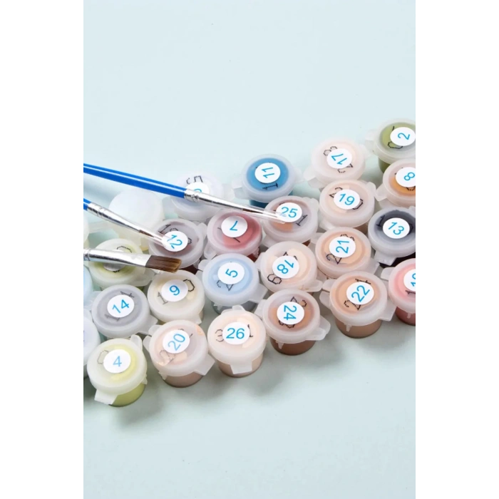 Akrilik Boya Seti 60 Renk + 6’lı Fırça Seti – (5 Ml X 60 Renk)