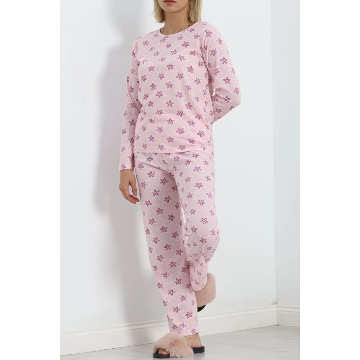 Alt Üst Aynı Rotasyon Pijama Takımı Pembeyıldız - 788.1287.