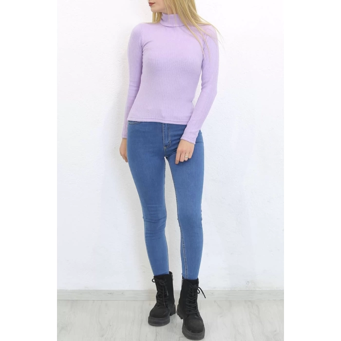 Balıkçı Yaka Body Lila - 8338.1567.