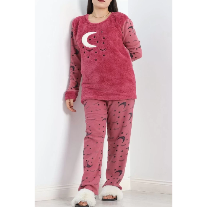 Battal Polar Pijama Takımı Fuşya - 19199.1048.