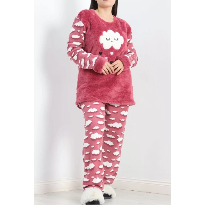 Battal Polar Pijama Takımı Fuşya1 - 19199.1048.