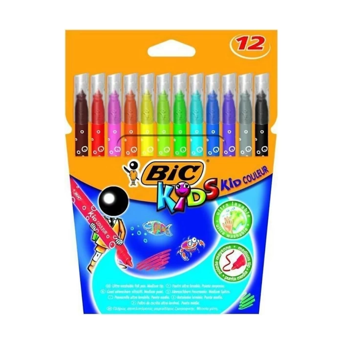 Bic Kid Couleur 12 Renk Keçeli Boya Kalemi