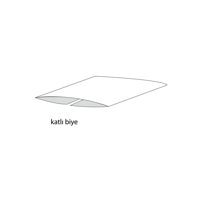 Biye Koton Katlı D31 Fıstık Yeşili 2 cm 25 Metre %65 Koton %35 Polyester