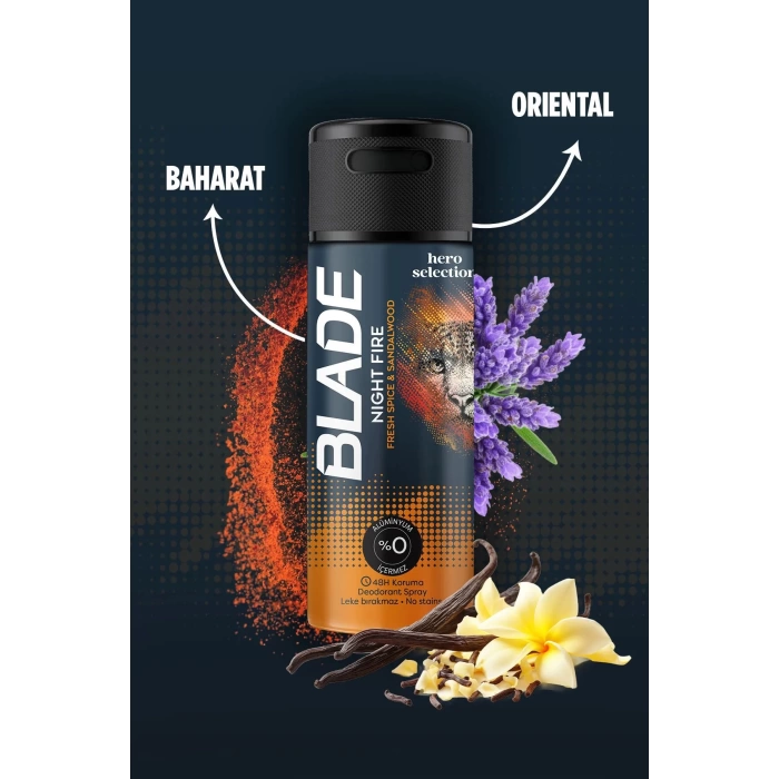 Blade Hero Selection Serisi Night Fire Erkek Deodorant 150 Ml