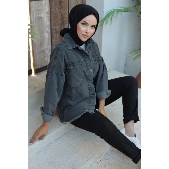 Cepli Kot Ceket Siyah