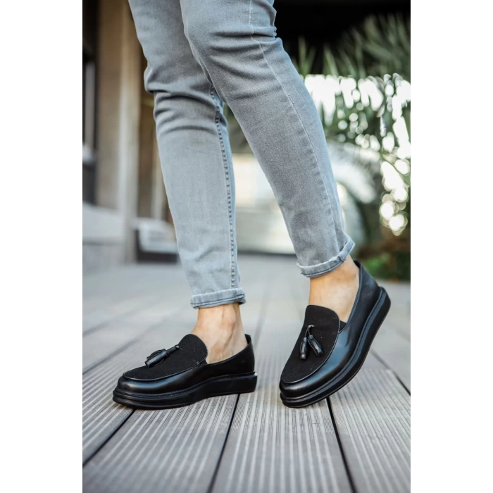 CH002 CST Loafer Pelle Erkek Ayakkabı SIYAH