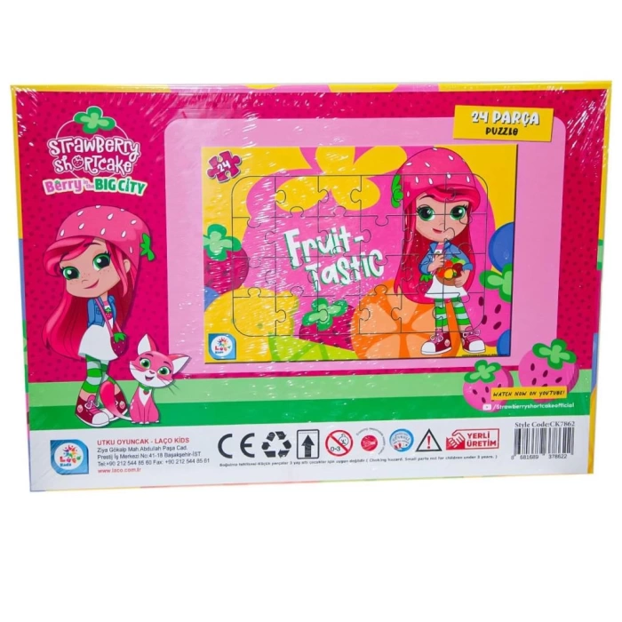 CK7862 Çilek Kız 24 Parça Frame Puzzle 1 - Utku Oyuncak