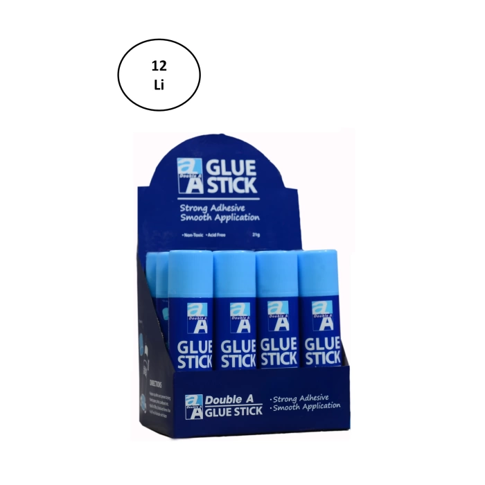 Double A Super Sticky Glue Stick Yapıştırıcı 21 Gram 12li