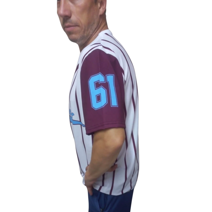 Erkek T-Shirt 61 Numara Baskılı Siyah (Kesik Elyaf Kumaş)