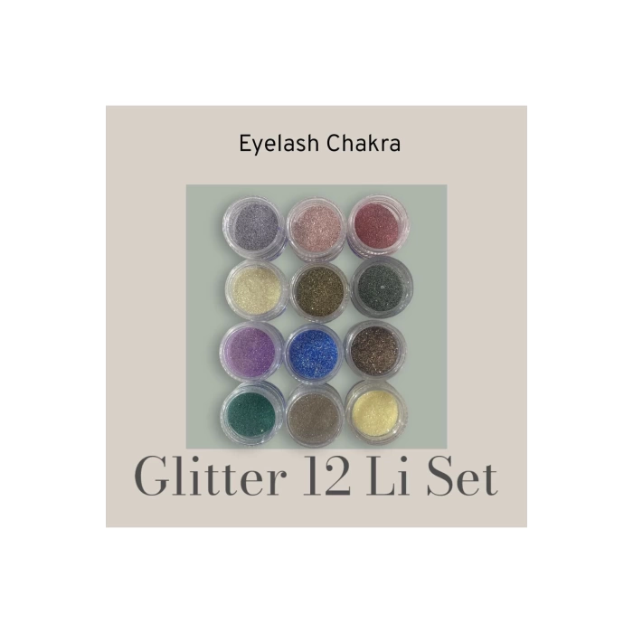 Glitter Sim Far 12li – Yüz Ve Vücut İçin Parıltılı Sim Göz Farı
