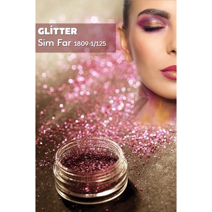 Glitter Sim Far – Yüz Ve Vücut İçin Parıltılı Sim Göz Farı 5302-1/125
