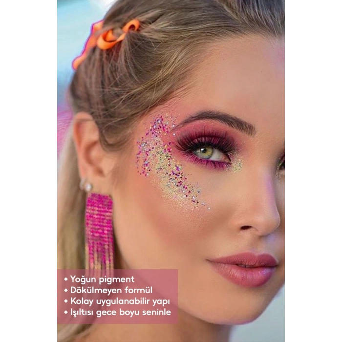 Glitter Sim Far – Yüz Ve Vücut İçin Parıltılı Sim Göz Farı 5302-1/125