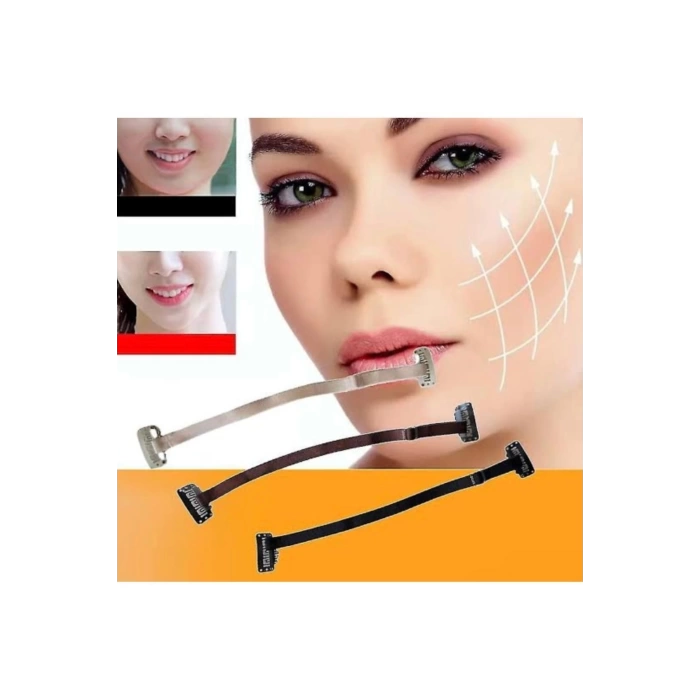 Kahverengi Yüz Germe Bandı – Tokalı Cilt Toparlayıcı Bant (1 Adet)