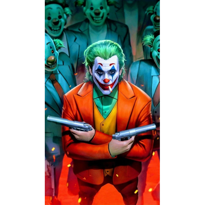 Kanvas Sayılarla Boyama Seti Kasnaklı-çerçeveli Joker 19