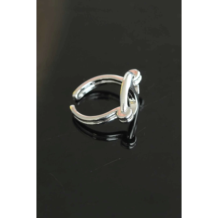 Kararmaz Çelik Ayarlamalı Silver Renk Kadın Yüzük