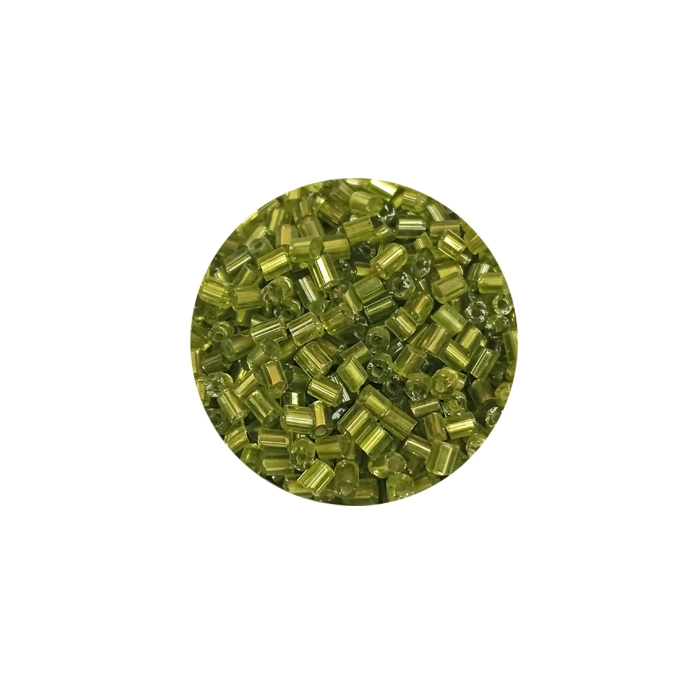 Kesme Cam Boncuk 2mm - 20 Gram - Şeffaf Çimen Yeşili -BNC345