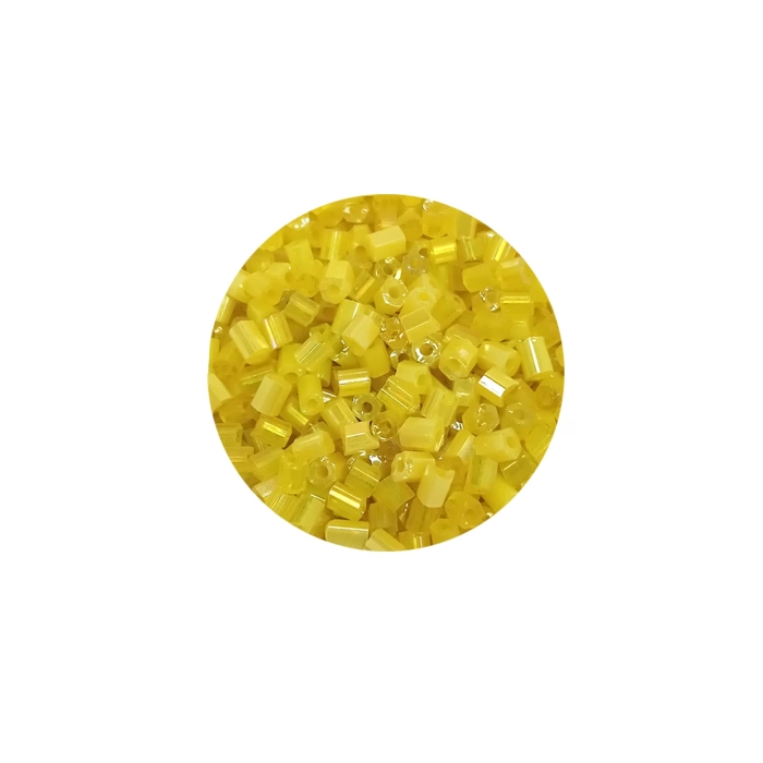 Kesme Cam Boncuk 2mm - 60 Gram - Koyu Sarı - BNC385