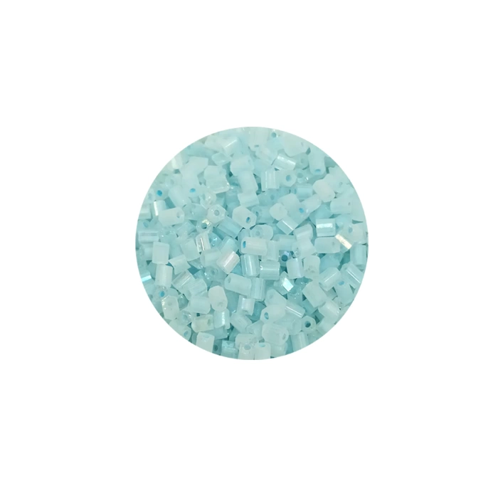 Kesme Cam Boncuk 2mm - 60 Gram - Maz Buz Mavi - BNC369