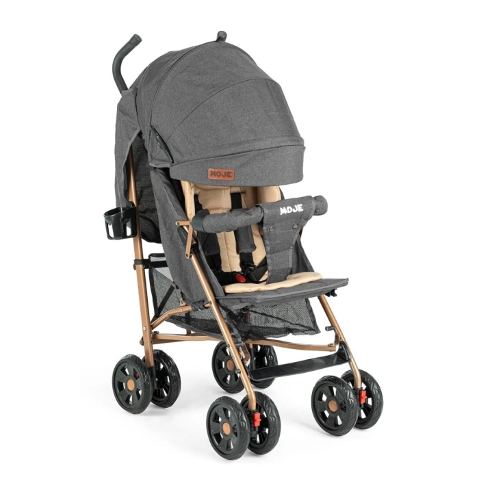 Nessiworld Moje Strong Baston Bebek Arabası Antrasit Gold
