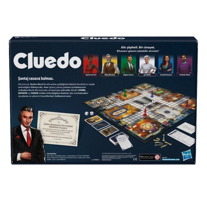 Nessiworld  F6420 Hasbro Gaming - Cluedo +8 yaş