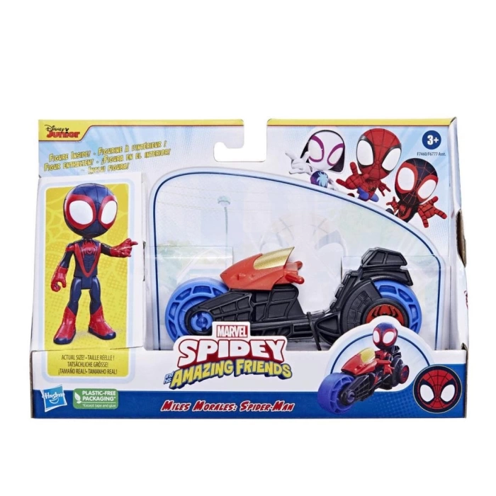 Nessi World F6777 Spidey ve İnanılmaz Arkadaşları - Motorsiklet ve Figür +3 yaş