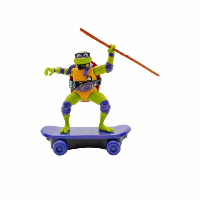 Nessi World TU814001 TMNT Ninja Kaplumbağalar Çek Bırak Kaykay Figür - 71055