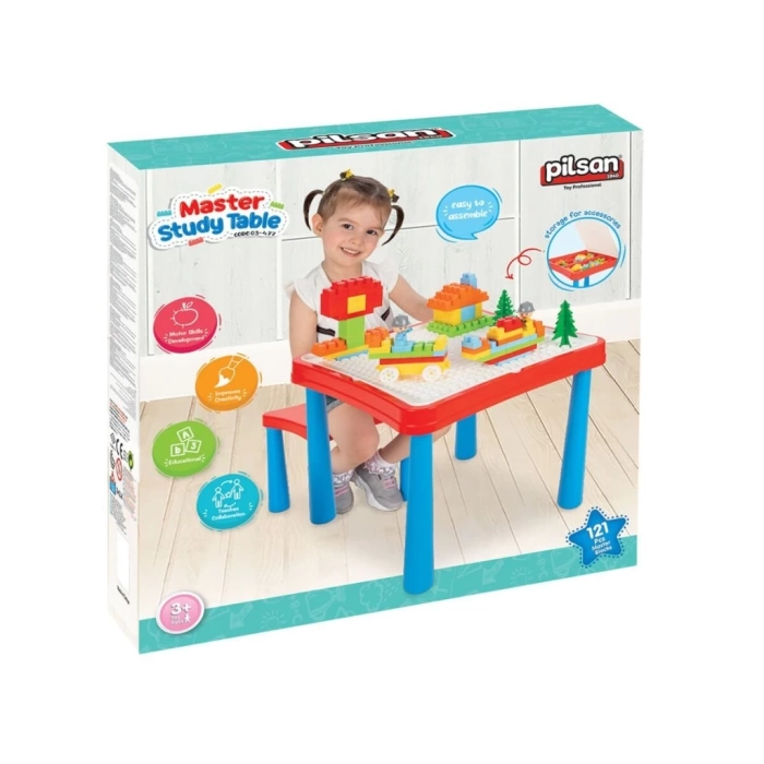 Nessiworld 03 477 MASTER ÇALIŞMA MASASI KIRMIZI MAVİ