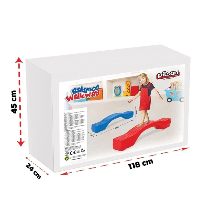 Nessiworld  03 709K Denge Yürüme Yolu Kırmızı -Pilsan Oyuncak