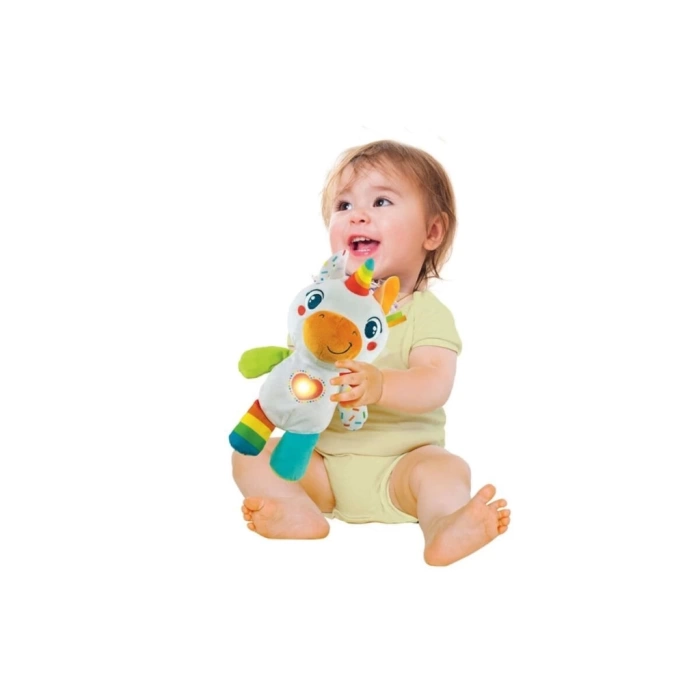 Nessiworld 17846 Baby Clementoni - Tek Boynuzlu At Peluş Oyuncak