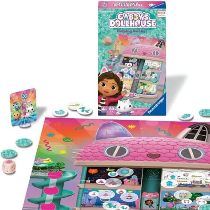 Nessiworld 248100 Ravensburger - Gabbys Dollhouse - Seyahat Boy Kutu Oyunu