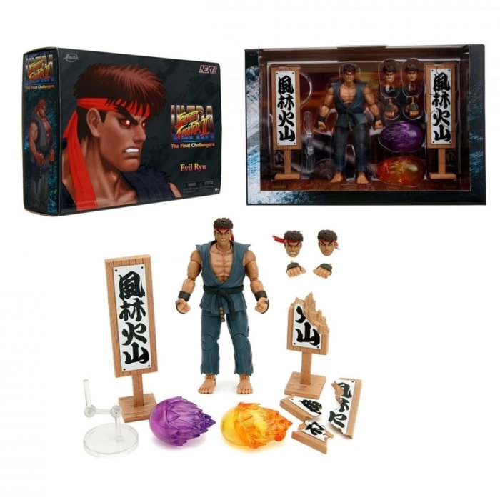 Nessiworld 253255070 Street Fighter Evil Ryu Deluxe Figür Jada