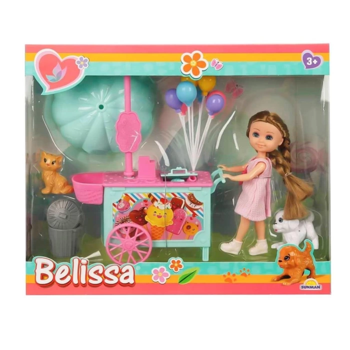 Nessiworld 2984 Belissa’nın Dondurma Arabası ve Sevimli Hayvanları -Sunman