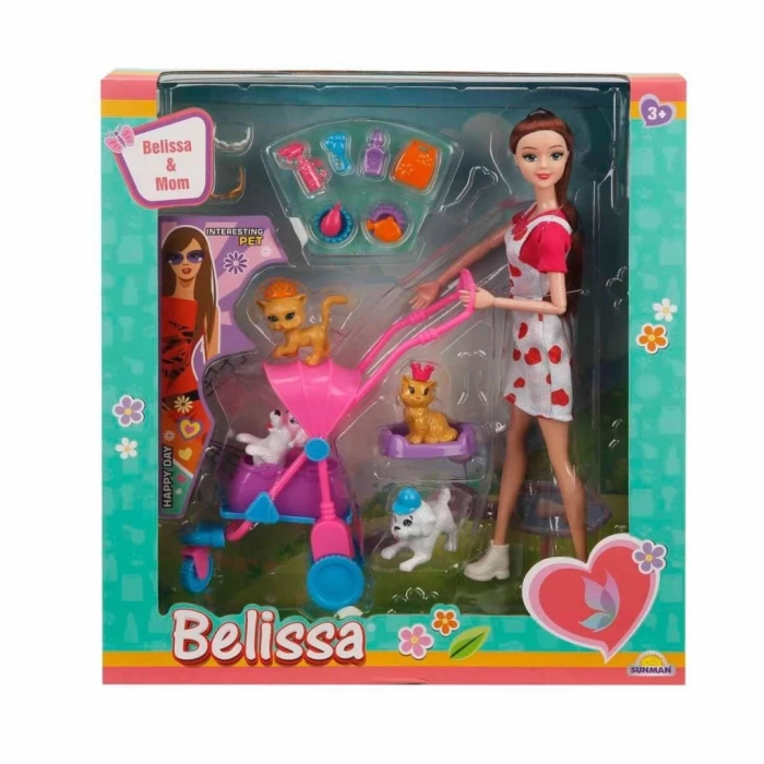 Nessiworld 3045 Belissanın Annesi ve Sevimli Dostlar 30 cm -Sunman