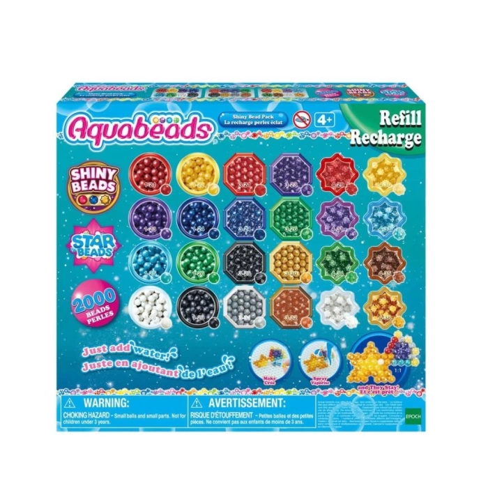 Nessiworld 31995 AquaBeads Parlak Boncuk Paketi (yedek paket) 2000 parça +4 yaş