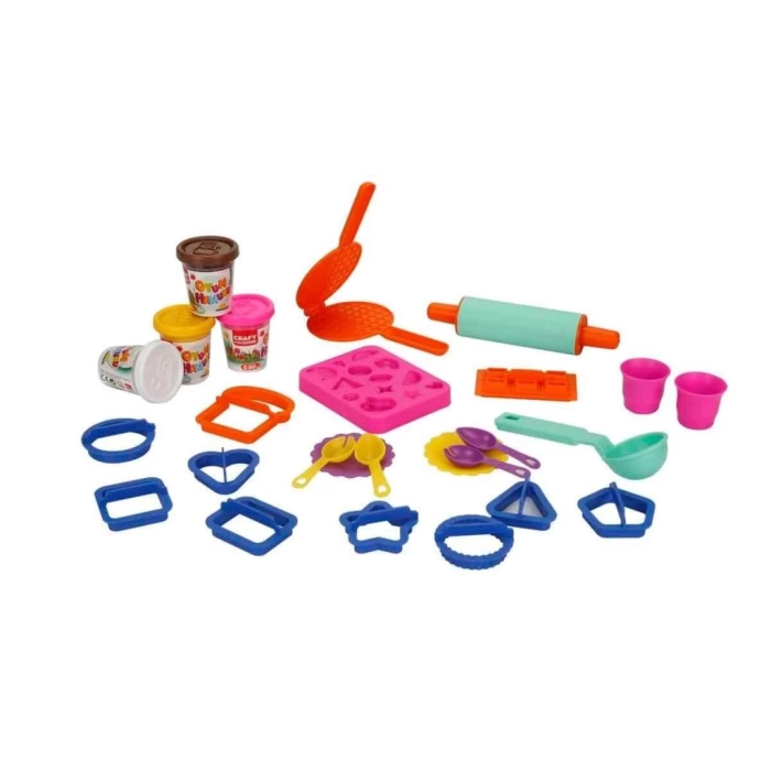 Nessiworld  3493 Crafy Tatlı Düşler Oyun Hamuru Seti 200 g 22 Parça -Sunman