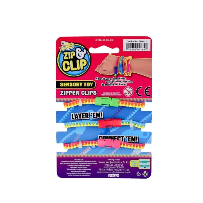 Nessiworld 4785 Zıp Clip Zipper Clips 3lü -Sunman