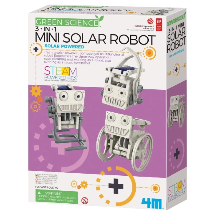 Nessiworld 4M 3ü 1 Arada Mini Solar Robot