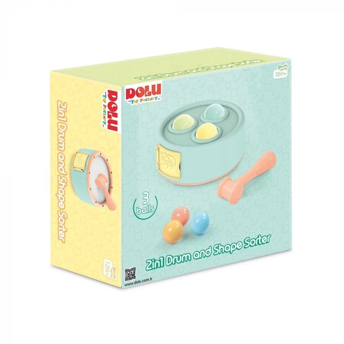 Nessiworld 5193 OYUNCAK 2Sİ 1 ARADA DAVUL VE TOP OYUNU