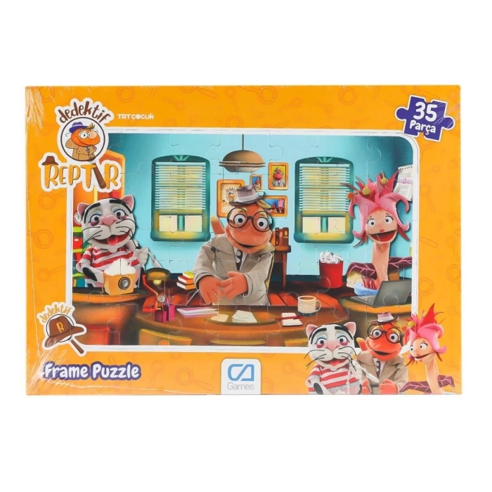 Nessiworld 5208 Dedektif Reptır Frame Puzzle 35 Parça -CA Games