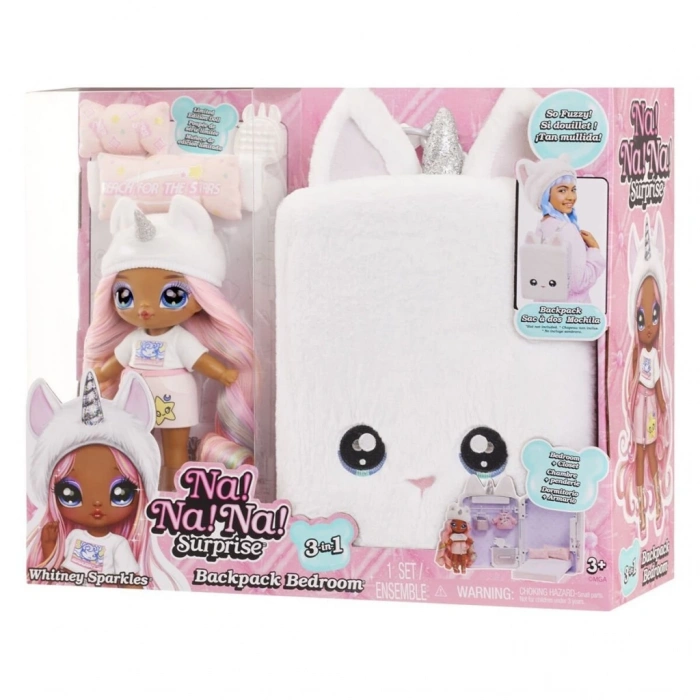 Nessiworld 592365 NaNaNa Surprise 3ü1 Arada Büyük Sırt Çantalı Set - Whitney Sparkles