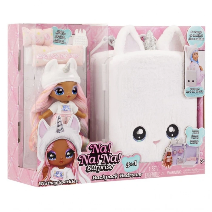 Nessiworld 592365 NaNaNa Surprise 3ü1 Arada Büyük Sırt Çantalı Set - Whitney Sparkles