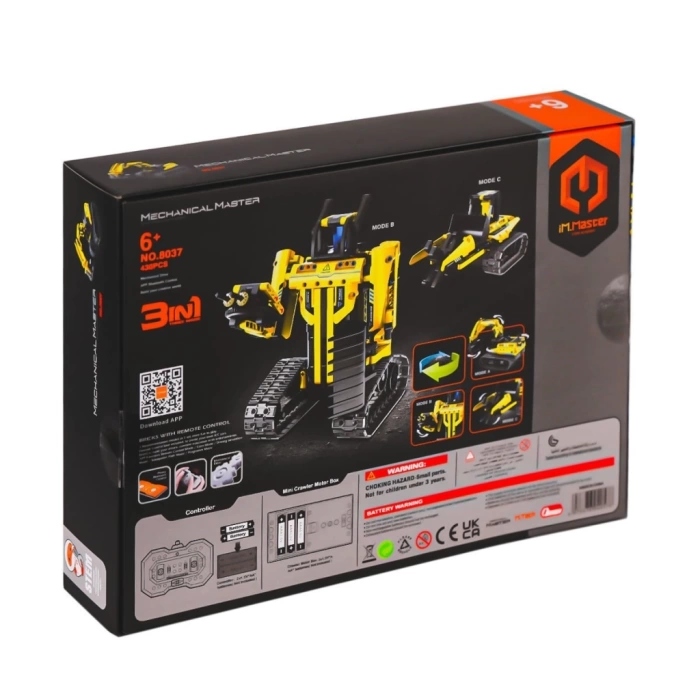 Nessiworld 8037 IMM Kumandalı Master Blokları Kepçe 3ın1 430 Parça